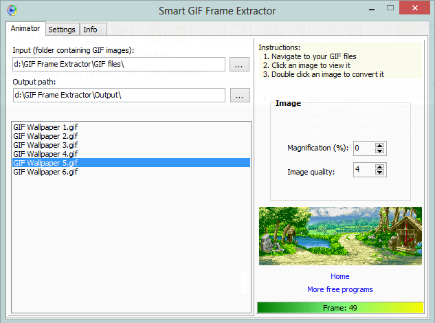 GIF Frame Extractor screenshot