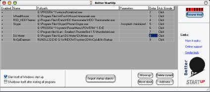 Better StartUp GUI